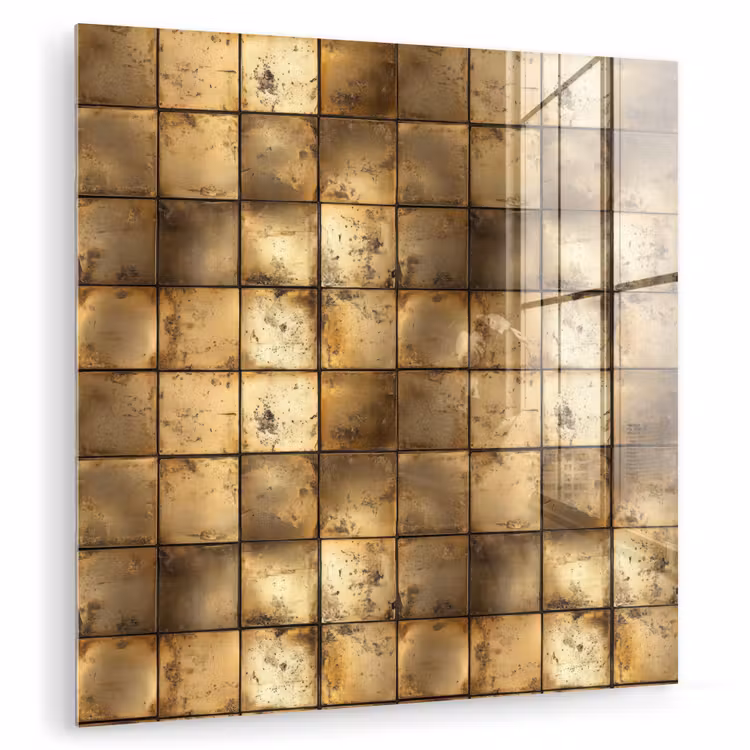 Geometrisch - Tegels - Goud plexiglas 5mm klein 11 -zzzproduct_nieuw