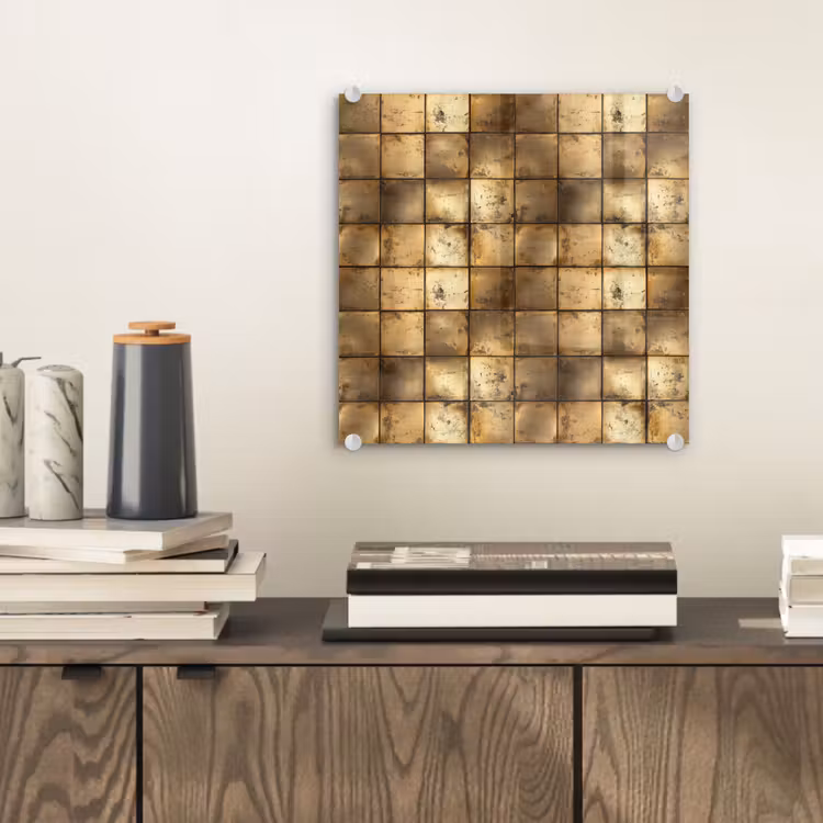 Geometrisch - Tegels - Goud plexiglas 5mm klein 11 -sfeer1