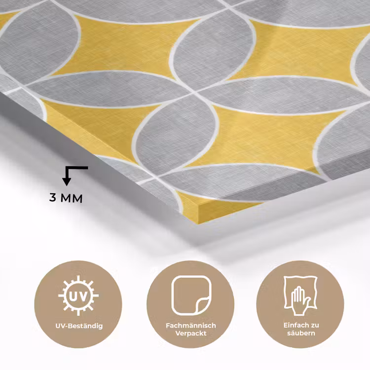 Geometrisch - Cirkels - Textuur - Grijs - Geel plexiglas 5mm klein 11 -wsfeer2_DE