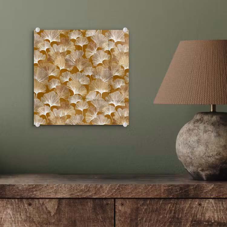 Ginkgo - Bladeren - Goud plexiglas 5mm klein 11 -sfeer3