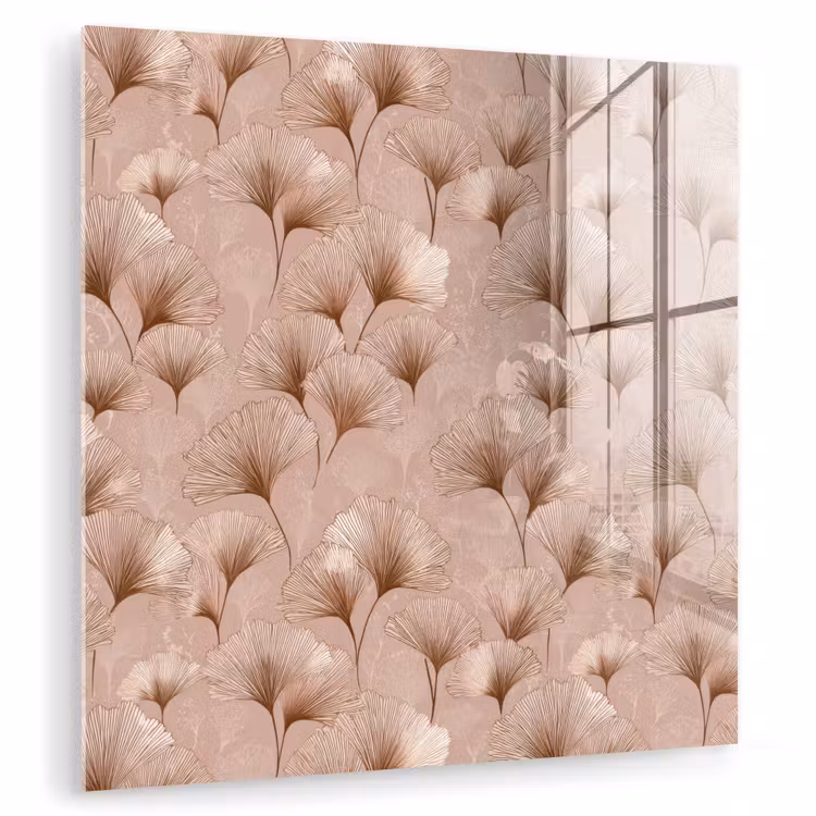 Ginkgo - Patroon - Roze plexiglas 5mm klein 11 -zzzproduct_nieuw