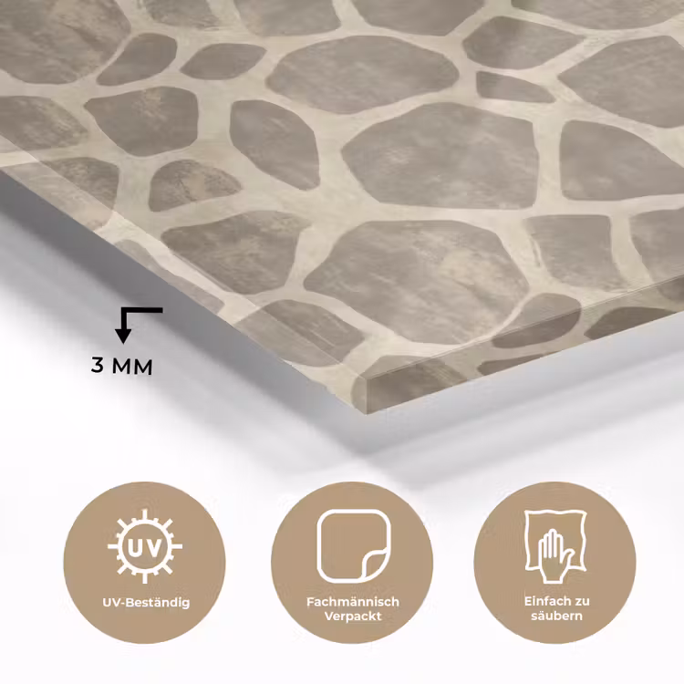 Giraf - Patroon - Beige - Bruin plexiglas 5mm klein 11 -wsfeer2_DE