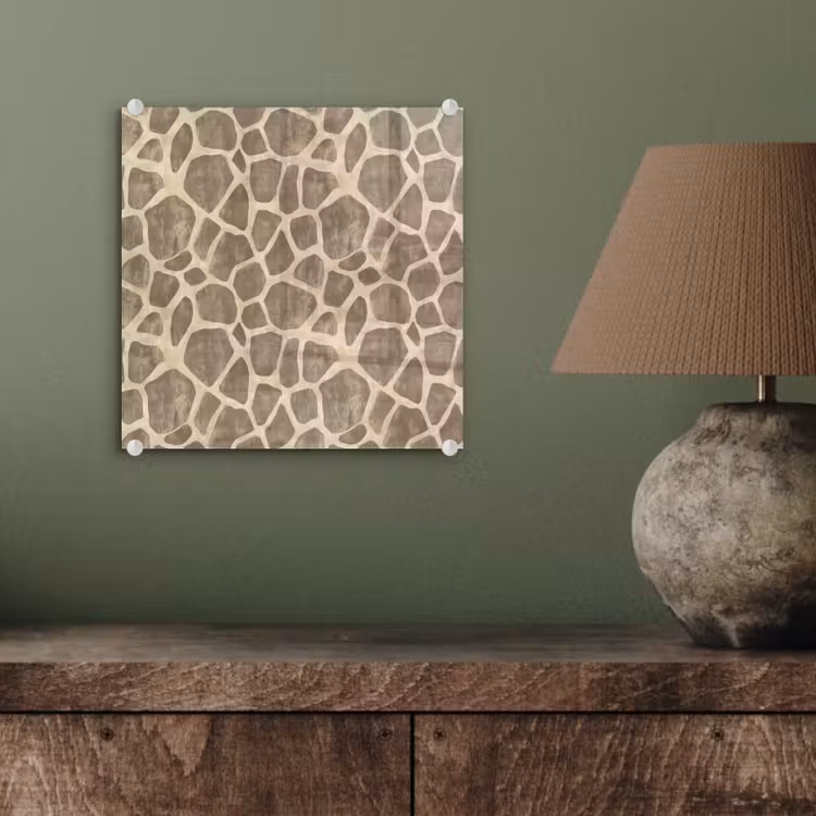 Giraf - Patroon - Beige - Bruin plexiglas 5mm klein 11 -sfeer3