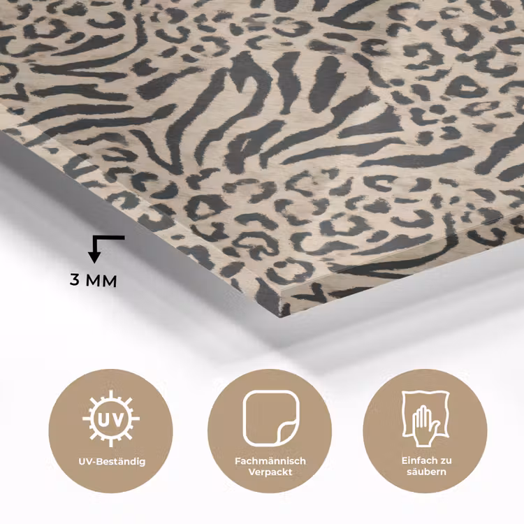 Giraf - Zebra - Motief - Bruin plexiglas 5mm klein 11 -wsfeer2_DE