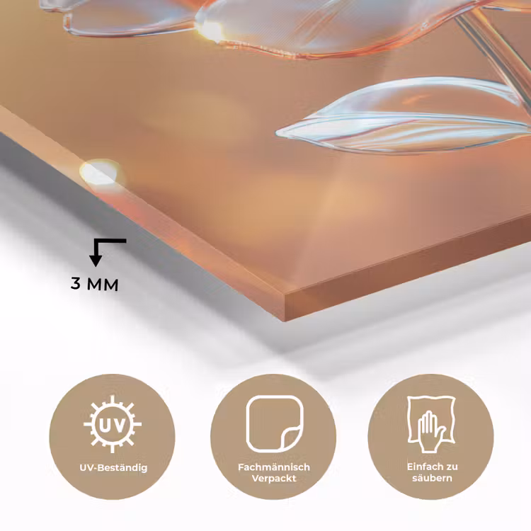 Glazen - Bloem - Zonlicht plexiglas 5mm klein -wsfeer2_DE
