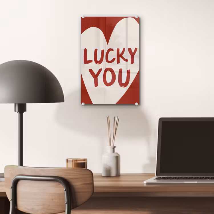 Lucky - Hart - Rood plexiglas 5mm klein -sfeer6