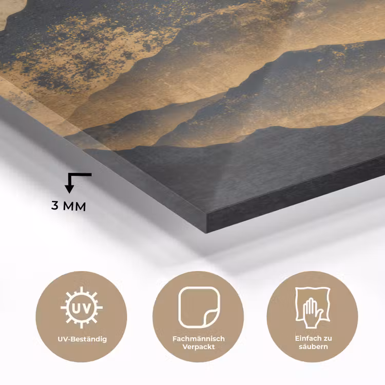 Gouden Bergen bij Maanlicht plexiglas 5mm klein -wsfeer2_DE