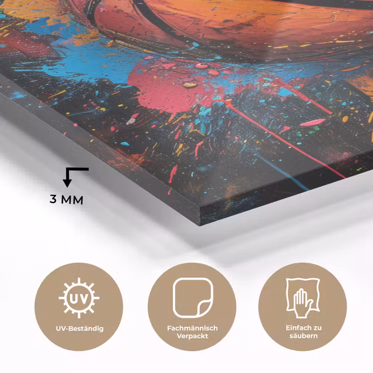 Graffiti - Basketbal - Verf - Sport plexiglas 5mm klein -wsfeer2_DE