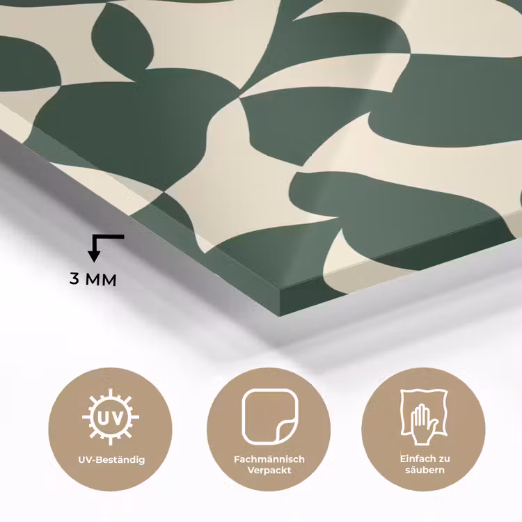 Groen - Organische vlakken - Crème plexiglas 5mm klein 11 -wsfeer2_DE