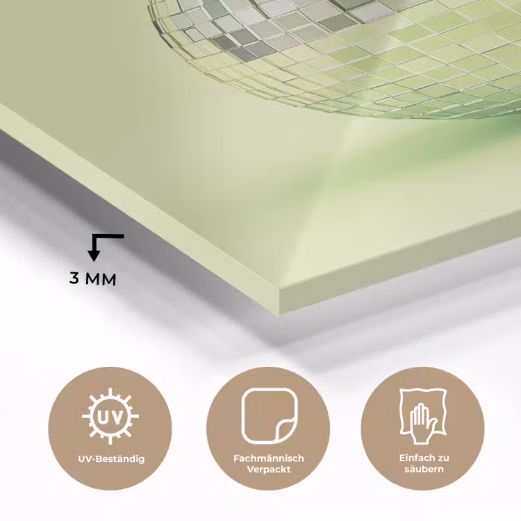 Groen - Disco - Decoratie - Appel plexiglas 5mm klein -wsfeer2_DE