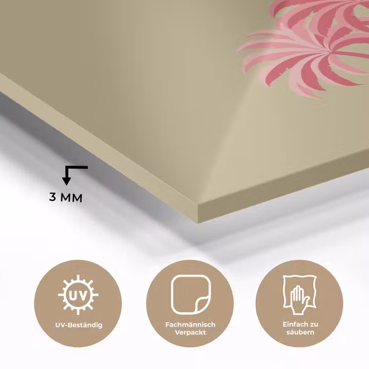 Groen - Zomer - Quote - Palmboom plexiglas 5mm klein -wsfeer2_DE