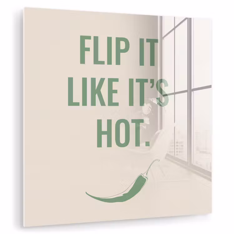 Groen - Quote - Zomer - Chilipeper plexiglas 5mm klein -zzzproduct_nieuw