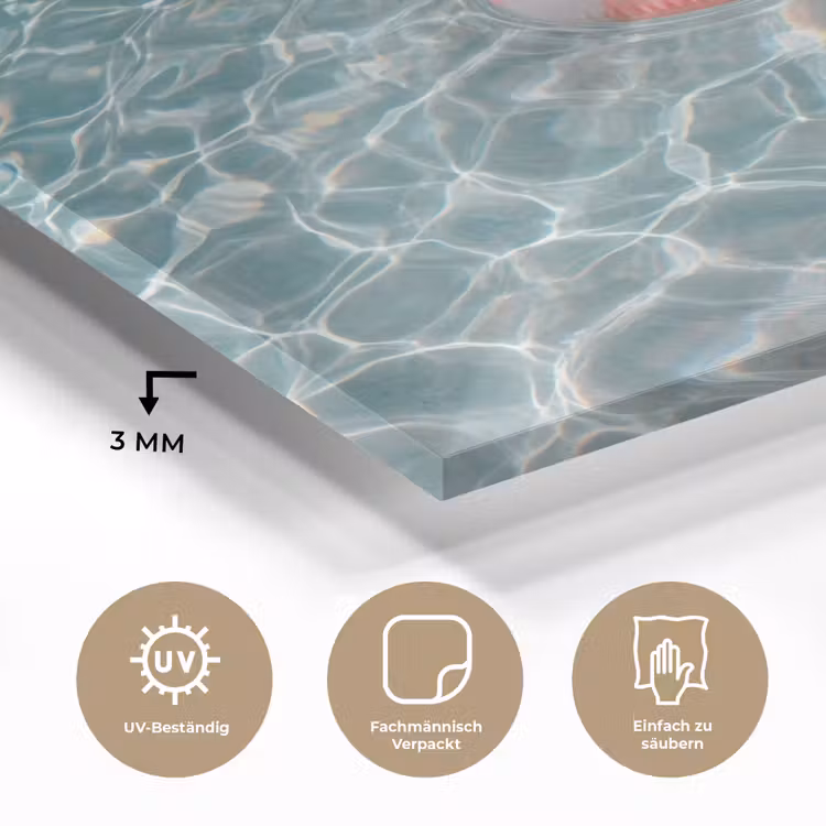 Badeend - Zwemband - Geel plexiglas 5mm klein -wsfeer2_DE