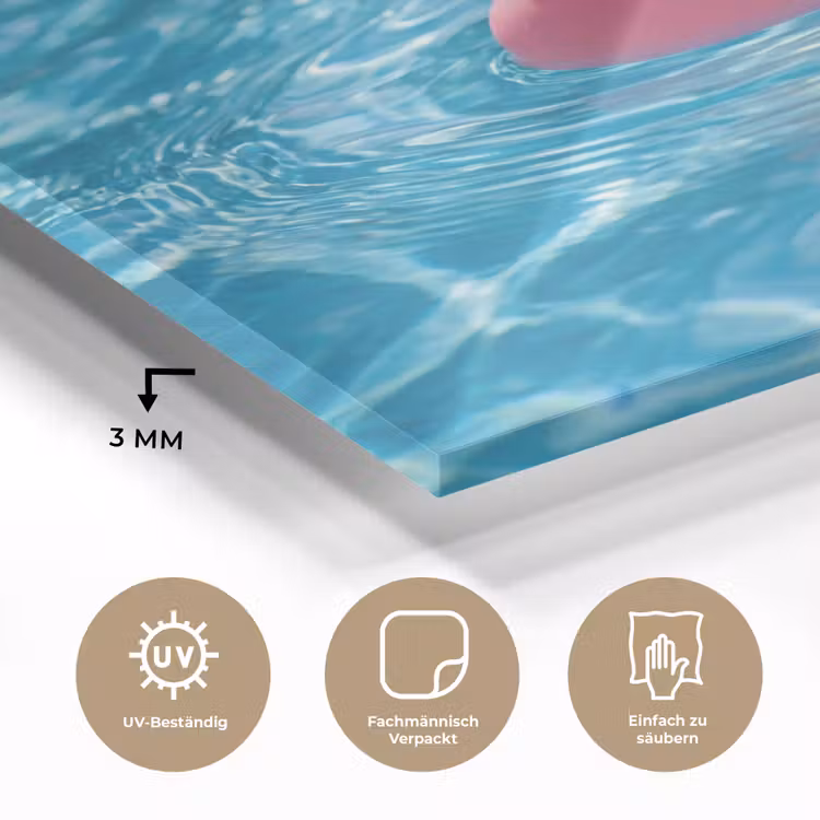 Badeend - Dobberend - Roze plexiglas 5mm klein -wsfeer2_DE