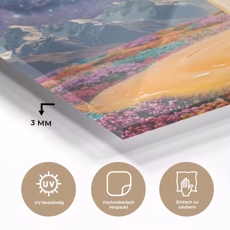 Glasbild - Hände – Ei – Surrealismus - Handen - Ei - Surrealisme plexiglas 5mm klein