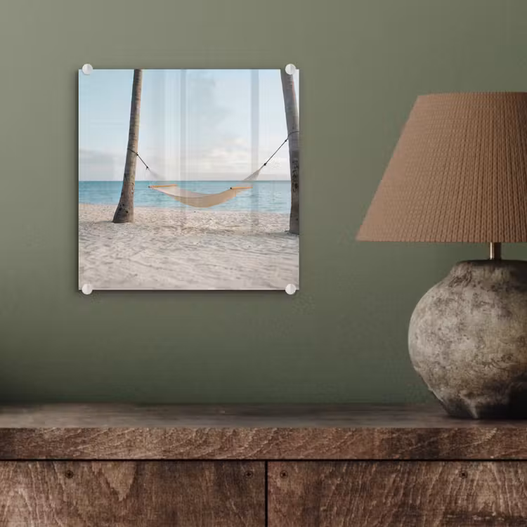 Hangmat - Strand - Wit plexiglas 5mm klein -sfeer3