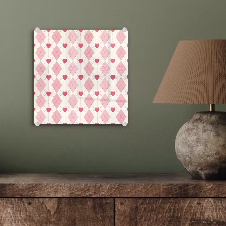 Ruiten - Klassiek - Roze - Wit plexiglas 5mm klein 11 -sfeer3