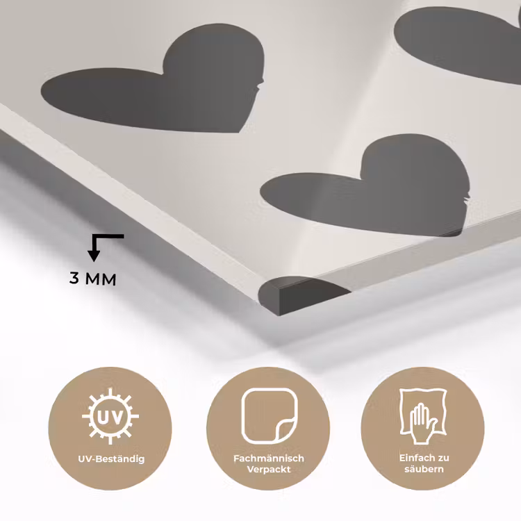 Hartjes - Zwart - Beige plexiglas 5mm klein -wsfeer2_DE