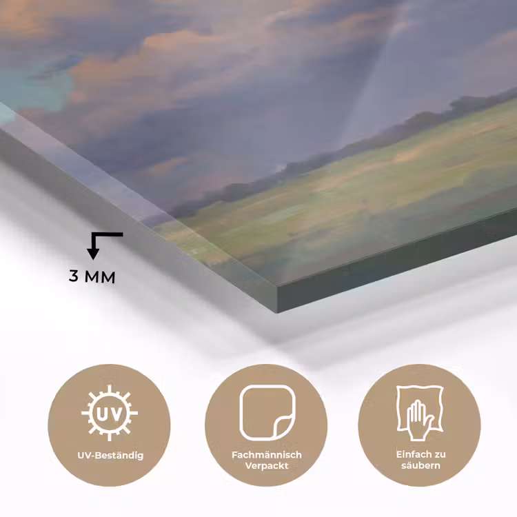 Lucht - Wolken - Landschap - Modern - Oranje plexiglas 5mm klein -wsfeer2_DE