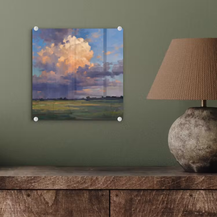 Lucht - Wolken - Landschap - Modern - Oranje plexiglas 5mm klein -sfeer3