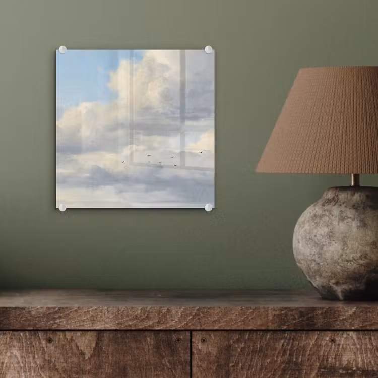 Lucht - Wolken - Natuur - Klassiek - Blauw plexiglas 5mm klein -sfeer3