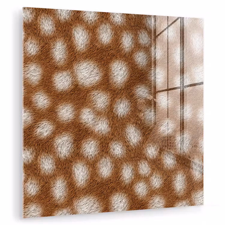 Hert - Bruin - Vacht plexiglas 5mm klein 11 -zzzproduct_nieuw