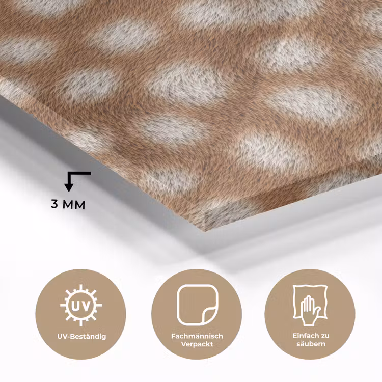 Hert - Bruin - Vacht plexiglas 5mm klein 11 -wsfeer2_DE
