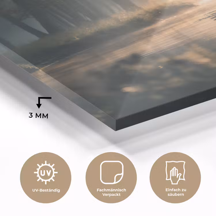 Hert - Bosbeek - Mystiek plexiglas 5mm klein -wsfeer2_DE