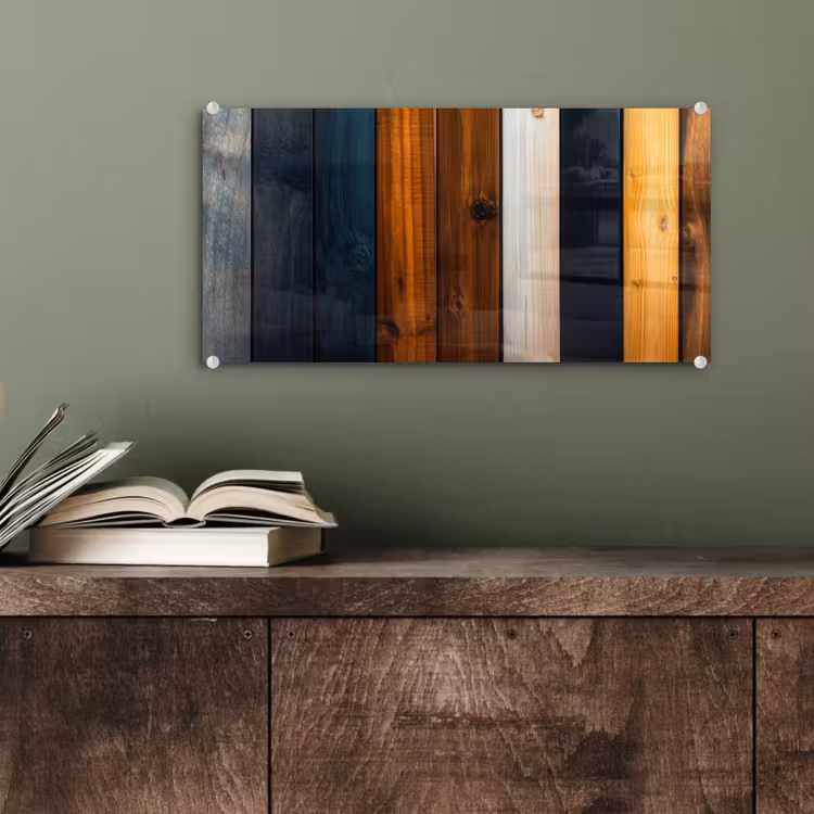 Hout - Planken - Donker - Warm plexiglas 5mm klein -sfeer3