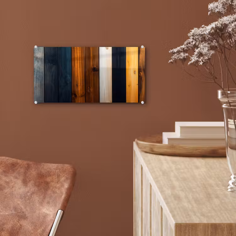 Hout - Planken - Donker - Warm plexiglas 5mm klein -sfeer5