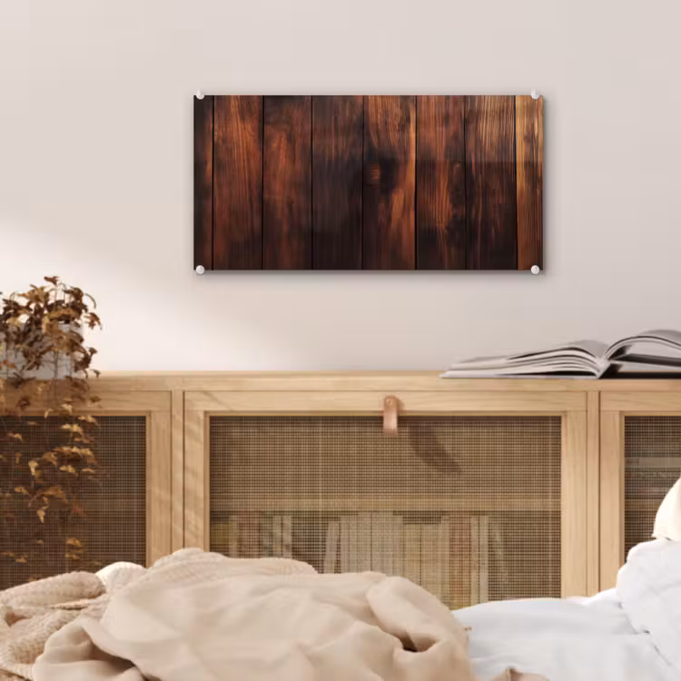 Hout - Planken - Vintage - Donkerbruin plexiglas 5mm klein -sfeer4