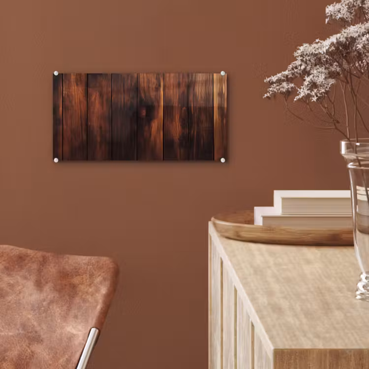 Hout - Planken - Vintage - Donkerbruin plexiglas 5mm klein -sfeer5
