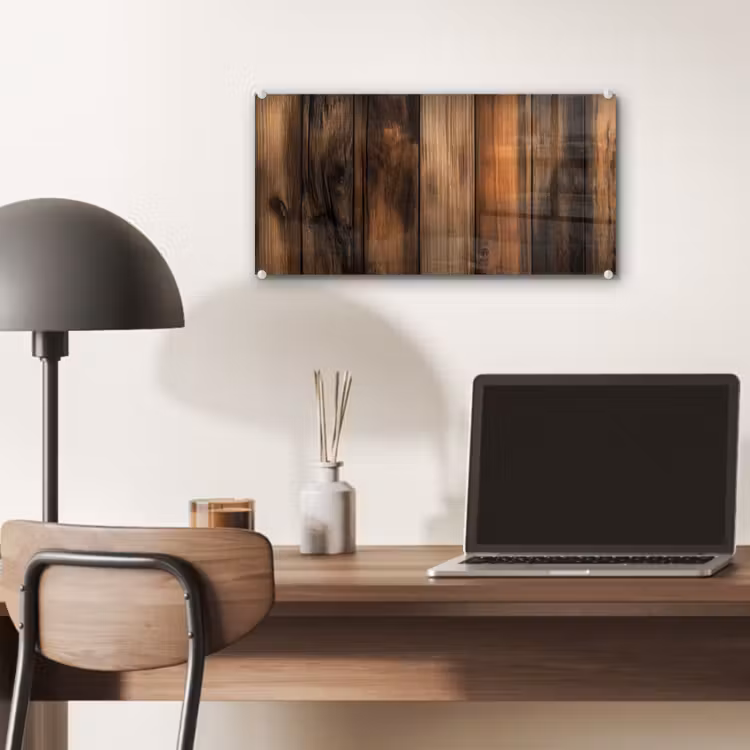 Hout - Rustiek - Donkere Planken plexiglas 5mm klein -sfeer6