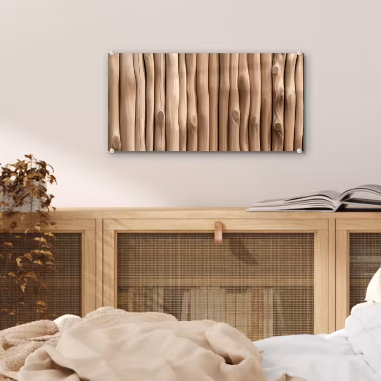 Hout - Stam - Lichtbruin plexiglas 5mm klein -sfeer4