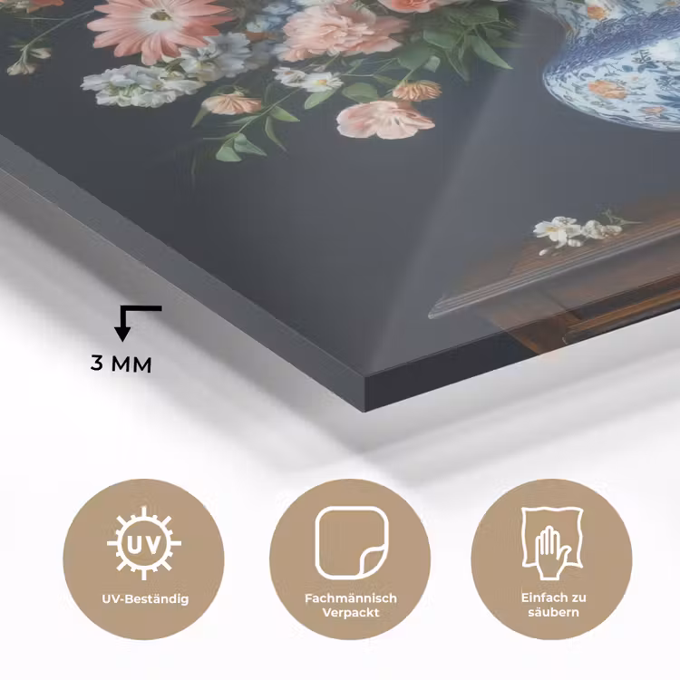 Hout - Vaas - Kleuren - Bloemen plexiglas 5mm klein -wsfeer2_DE