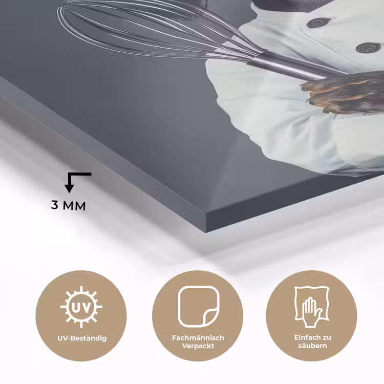 Hond - Garde - Kok plexiglas 5mm klein -wsfeer2_DE