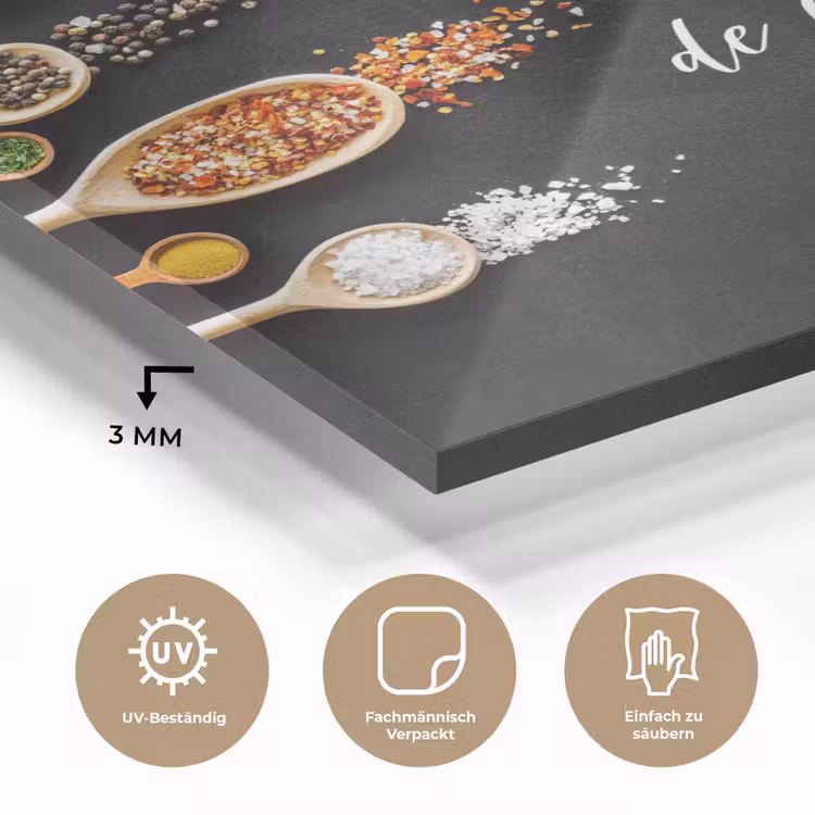 Ik gooi dingen in de pan en duim - Keuken - Quotes - Spreuken - Humor plexiglas 5mm klein -wsfeer2_DE