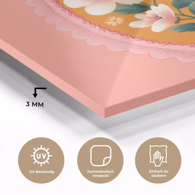 Illustratie - Bloemen - Rand - Roze plexiglas 5mm klein -wsfeer2_DE