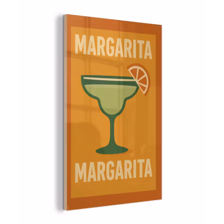 Illustratie - Margarita - Sinaasappelschijf - Oranje plexiglas 5mm klein -z3d