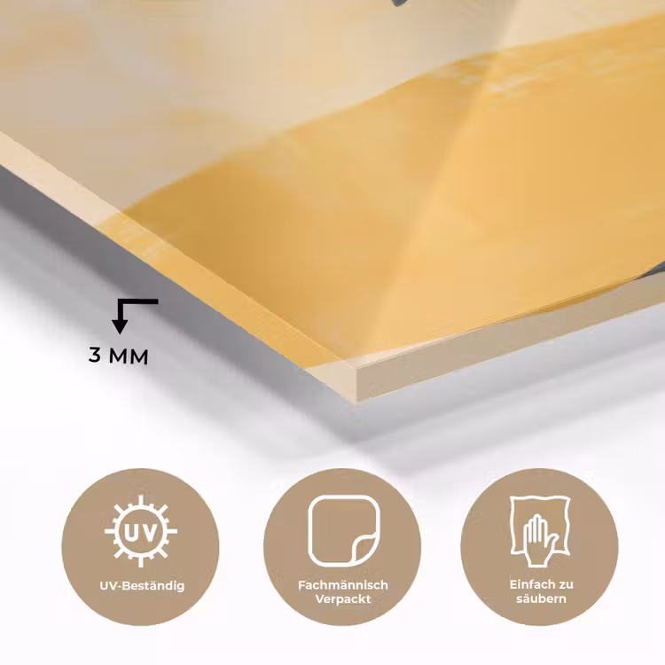 Illustratie - Palmboom - Zon - Heuvels plexiglas 5mm klein -wsfeer2_DE