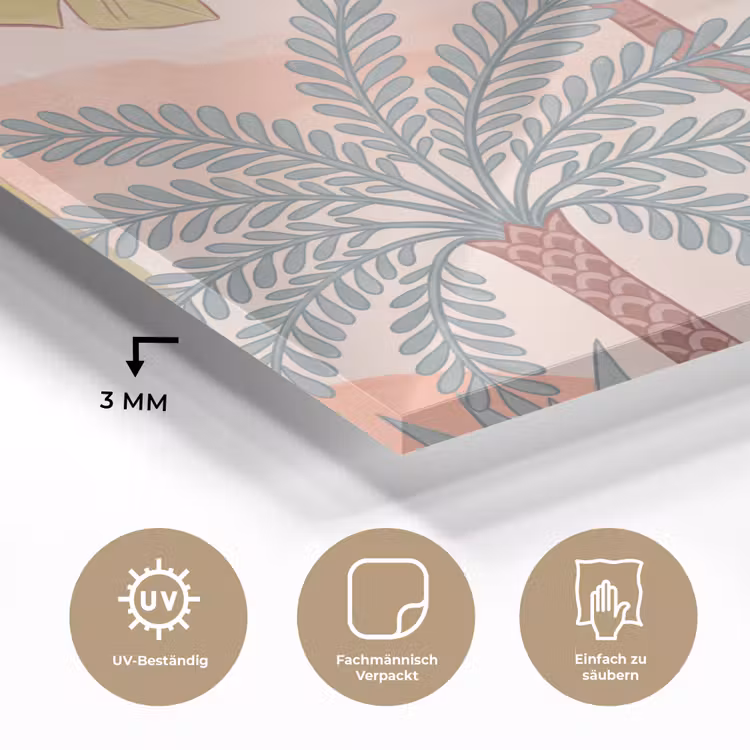 Illustratie - Palmbomen - Kleurrijk plexiglas 5mm klein -wsfeer2_DE