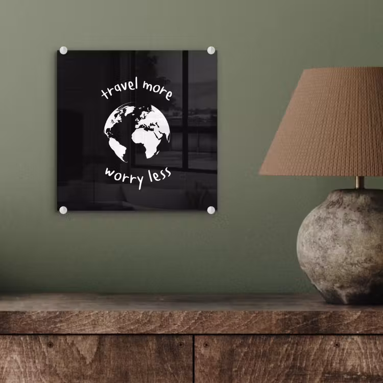 Illustratie - Zwart - Planeet - Quote plexiglas 5mm klein -sfeer3