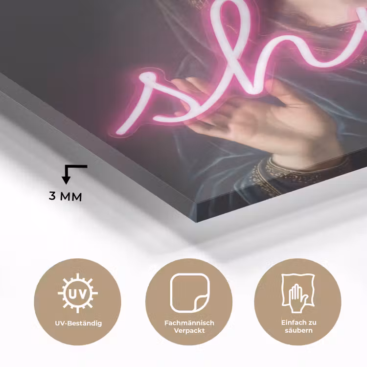 Ironisch - Tekst - Neon plexiglas 5mm klein -wsfeer2_DE