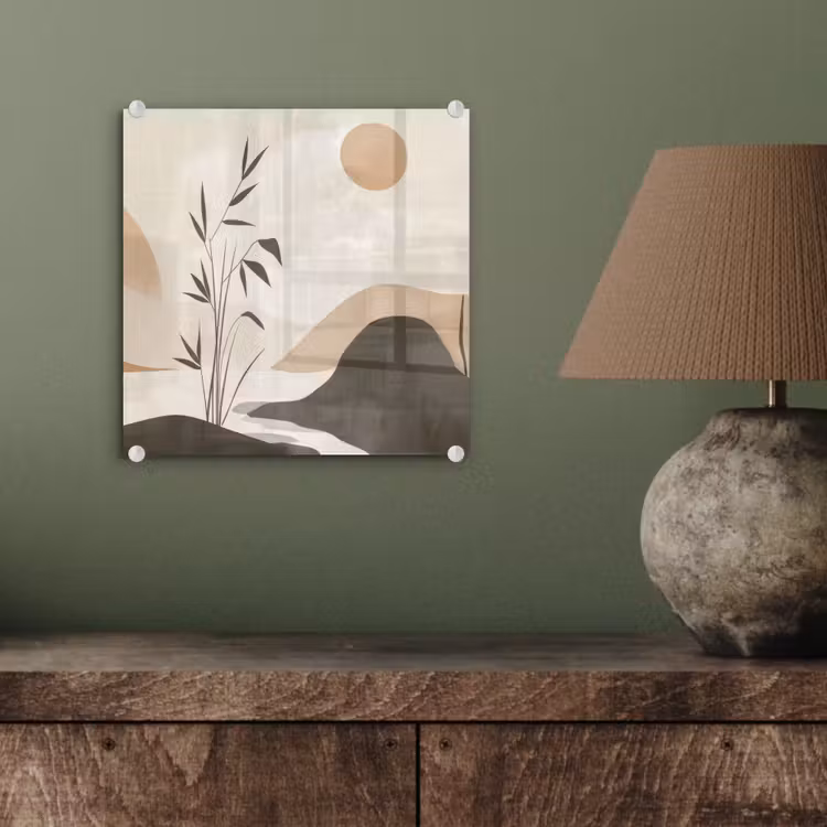 Japandi - Landschap - Beige plexiglas 5mm klein -sfeer3