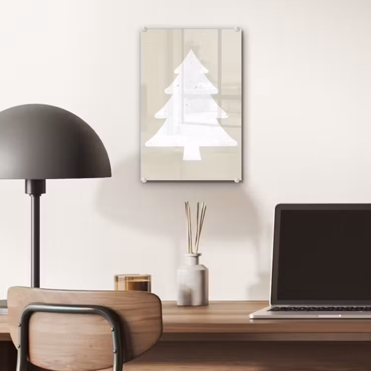 Japandi - Kerstboom - Beige - Kerstversiering plexiglas 5mm klein -sfeer6