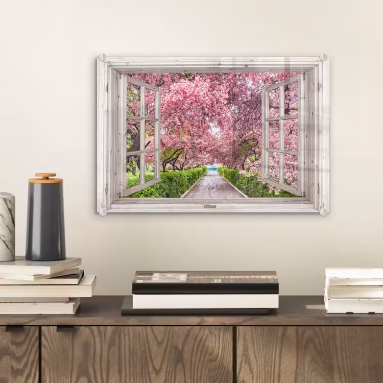 Japans - Sakura - Bloesem - Boom - Bloesem takken - Doorkijk plexiglas 5mm klein -sfeer1
