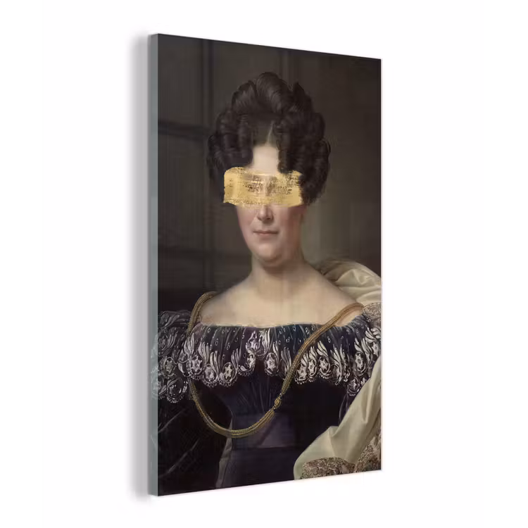 Johanna Henriette Engelen - Dubois Drahonet - Goud plexiglas 5mm klein -z3d