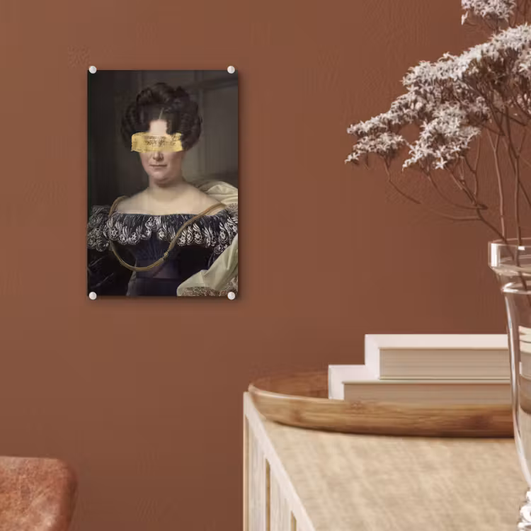 Johanna Henriette Engelen - Dubois Drahonet - Goud plexiglas 5mm klein -sfeer5