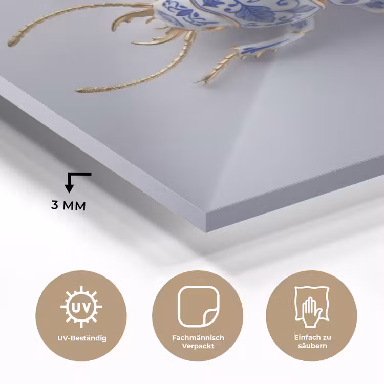 Kever - Delfts - Blauw - Goud plexiglas 5mm klein -wsfeer2_DE