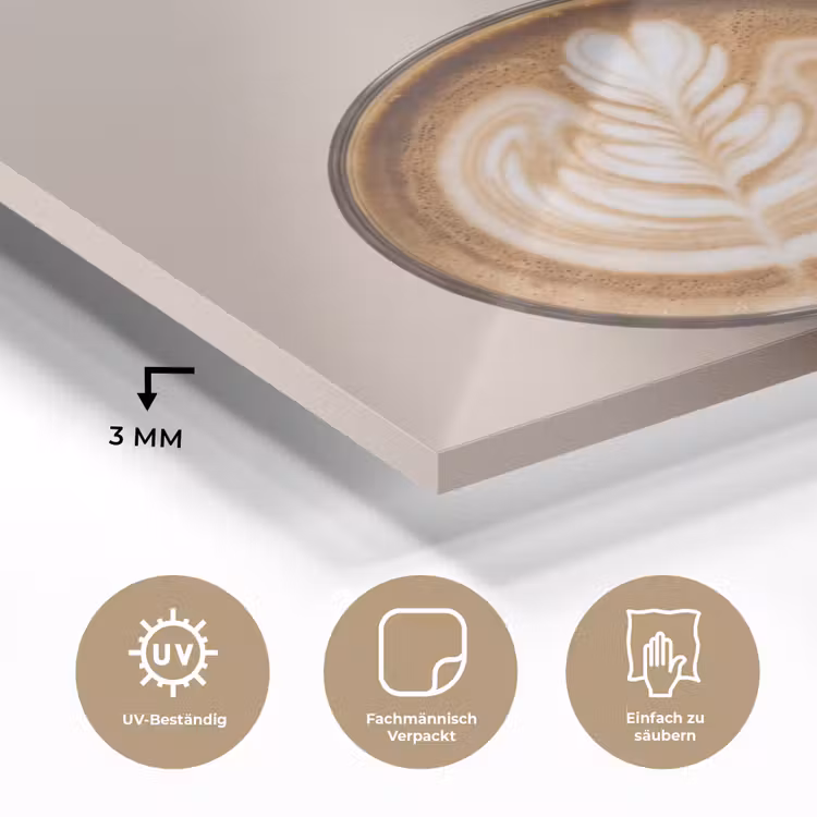 Koffie - Obessive Coffee Disorder - Beige plexiglas 5mm klein -wsfeer2_DE